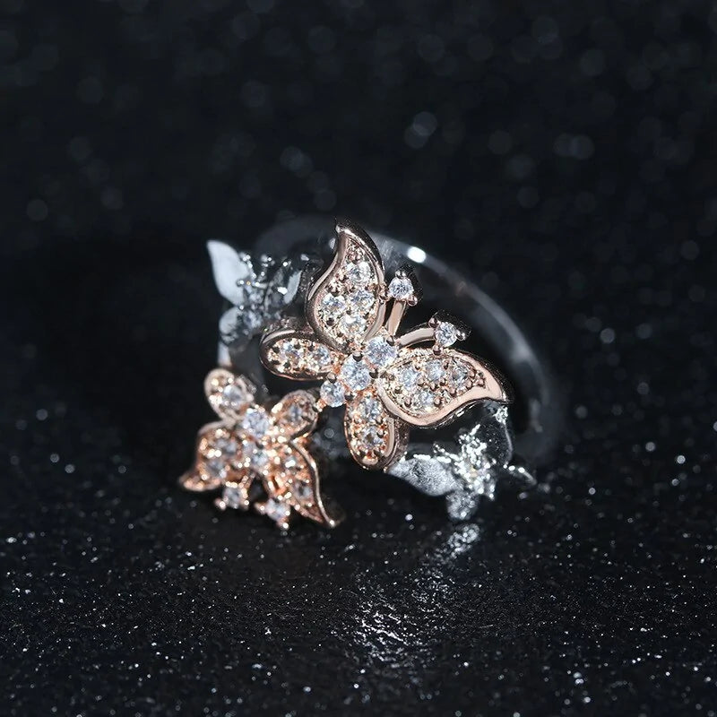 Butterfly Engagement Ring