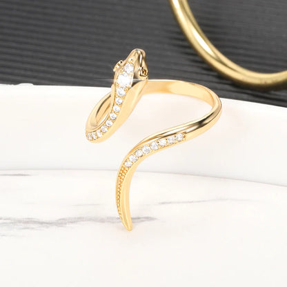 Adjustable Snake Ring for Women