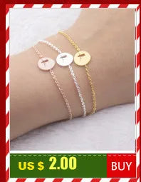 Hexagon Initial Anklet for Women