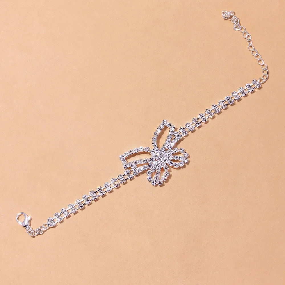 Crystal Butterfly Anklet