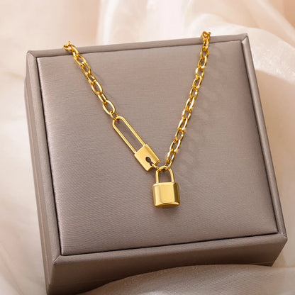 Gold Heart Multilayer Necklace