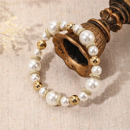 Elegant Pearl Heart Bracelet Set – Timeless Beauty & Grace