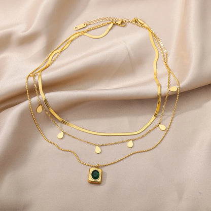 Gold Heart Multilayer Necklace