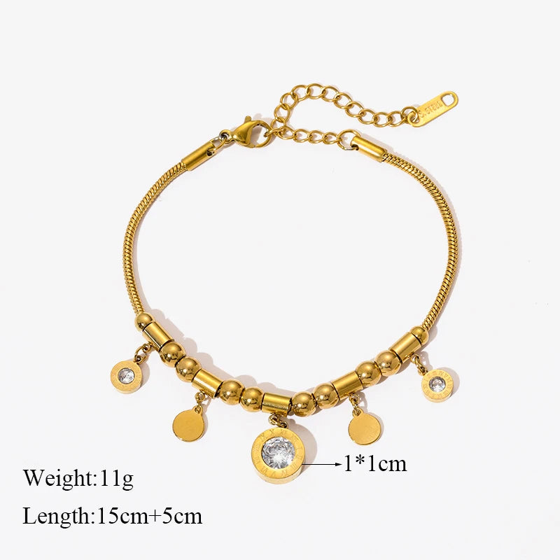 Elegant Tree of Life Bracelet – 18K Gold Plated Stainless Steel for Women