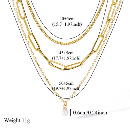 316L Stainless Steel Chain Necklace – Waterproof, Durable & Stylish