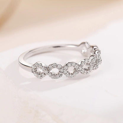 Moissanite Wedding Band