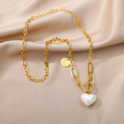 Gold Heart Multilayer Necklace