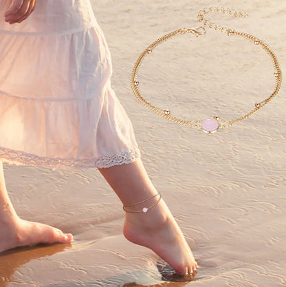 Boho Beach Anklet Set for Women