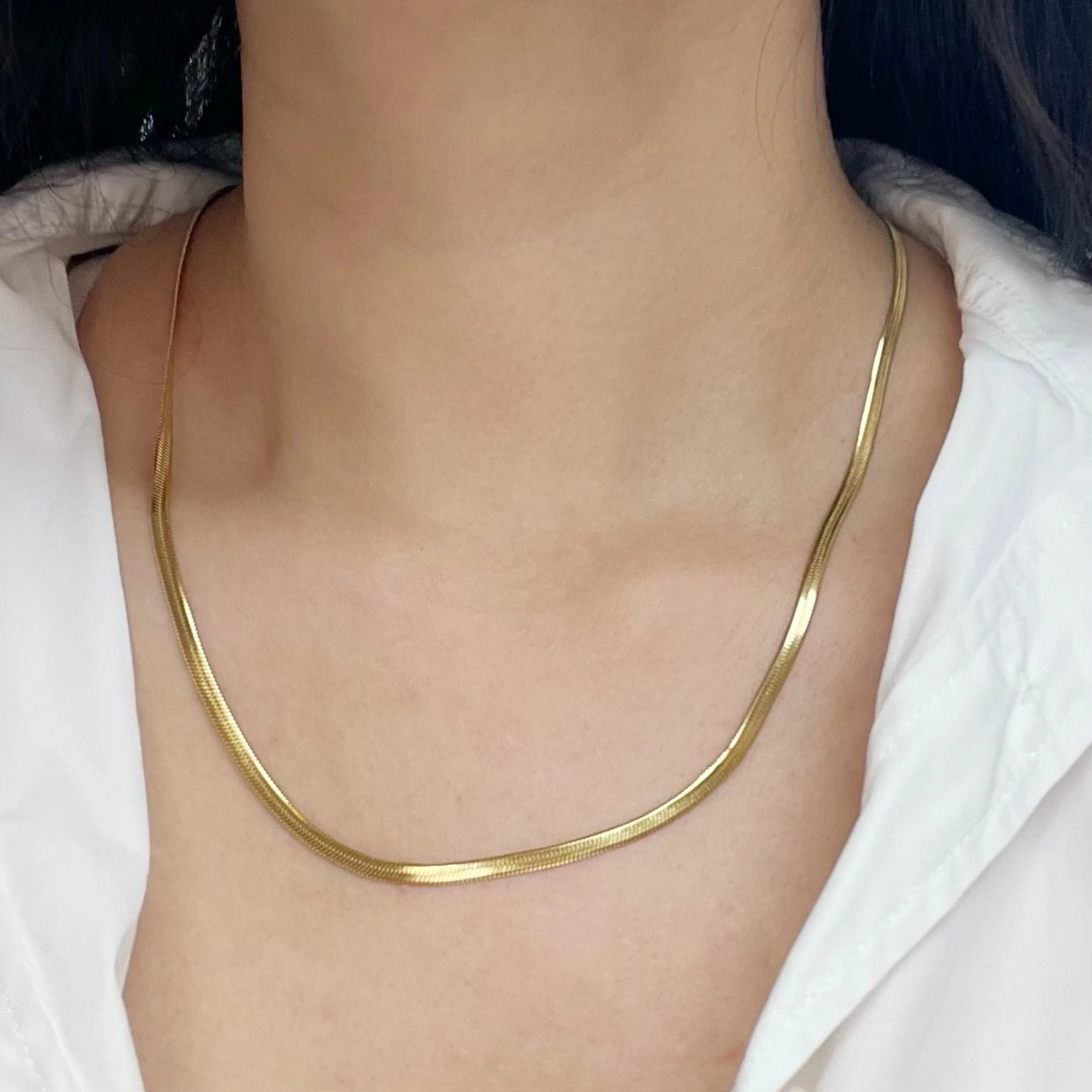 Minimalist Unisex Snake Chain Necklace