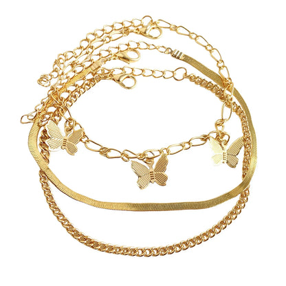 Minimalist Moon & Star Anklet for Women