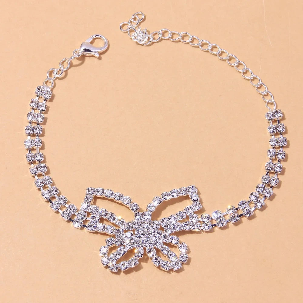 Crystal Butterfly Anklet