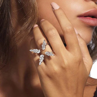 Luxury Zircon Wing Ring