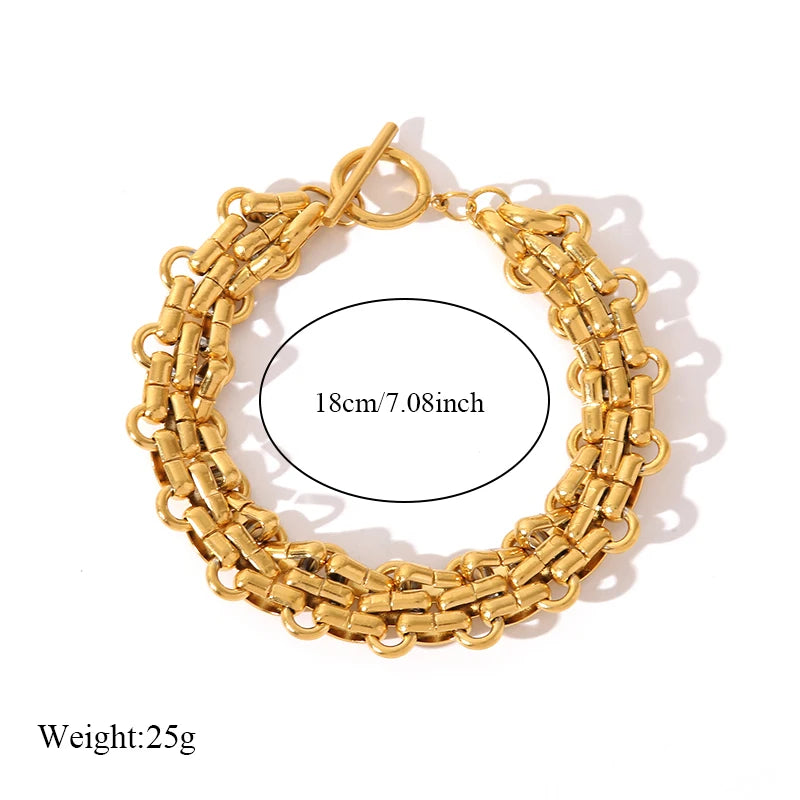 Elegant Tree of Life Bracelet – 18K Gold Plated Stainless Steel for Women