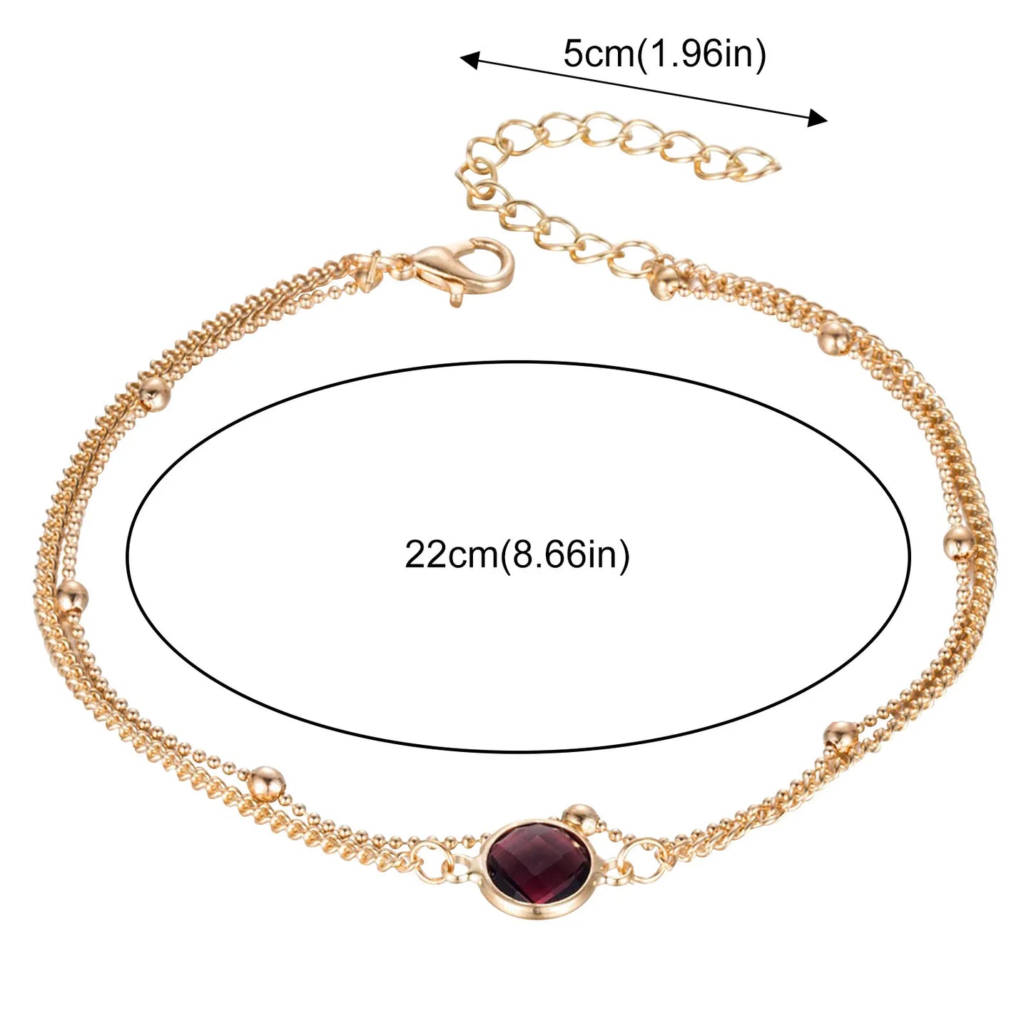 Boho Beach Anklet Set for Women