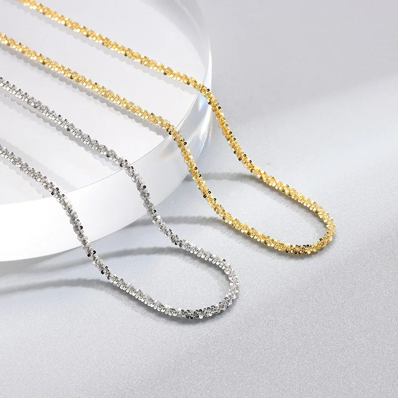 Sparkling Zircon Stainless Steel Necklace for Women