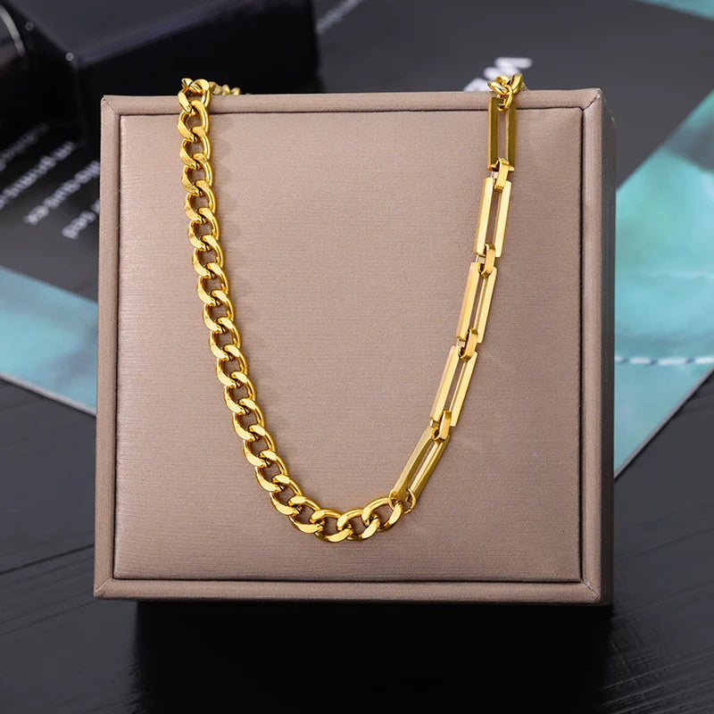 Gold Heart Multilayer Necklace