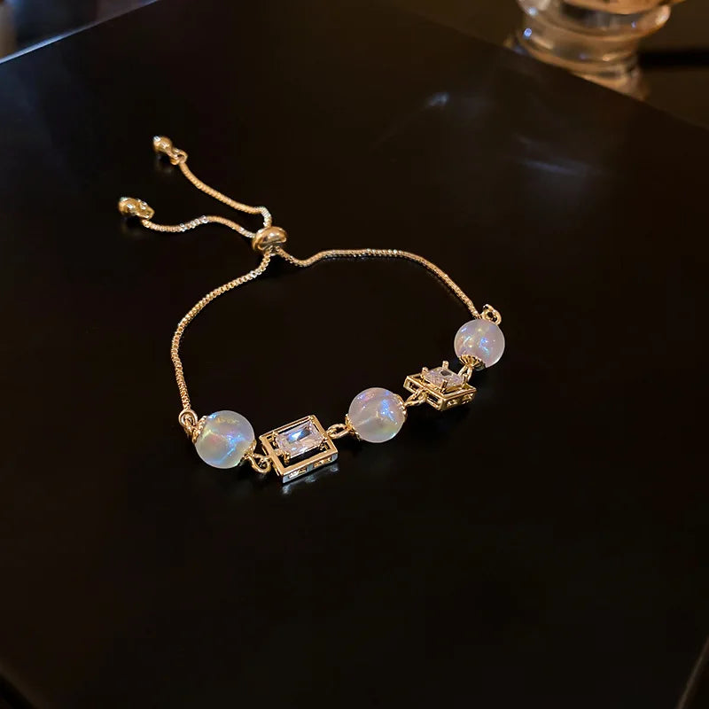 Elegant Pearl Heart Bracelet Set – Timeless Beauty & Grace