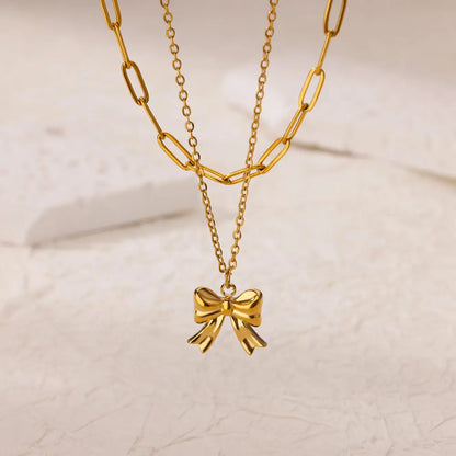 Gold Heart Multilayer Necklace