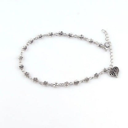 Beaded Initials Anklet for Women