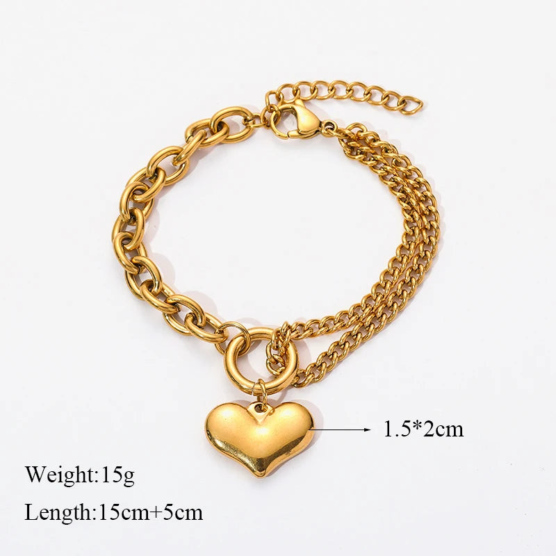 Elegant Tree of Life Bracelet – 18K Gold Plated Stainless Steel for Women