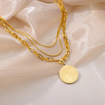 Gold Heart Multilayer Necklace