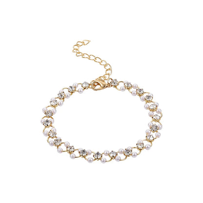 Elegant Pearl Heart Bracelet Set – Timeless Beauty & Grace