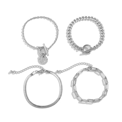 Elegant Pearl Heart Bracelet Set – Timeless Beauty & Grace