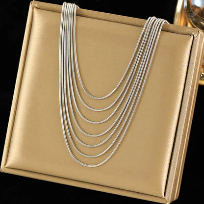 316L Stainless Steel Chain Necklace – Waterproof, Durable & Stylish