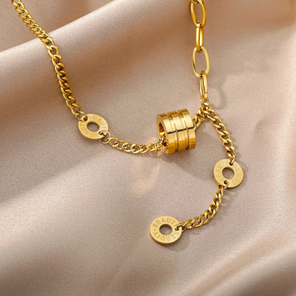 Gold Heart Multilayer Necklace