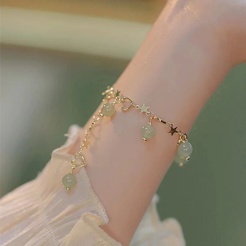 Elegant Pearl Heart Bracelet Set – Timeless Beauty & Grace