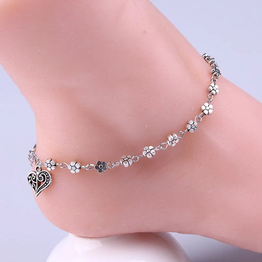 Beaded Initials Anklet for Women