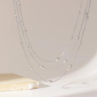 316L Stainless Steel Chain Necklace – Waterproof, Durable & Stylish