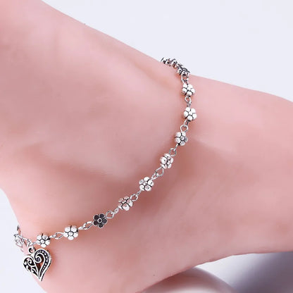 Beaded Initials Anklet for Women