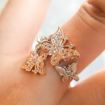 Butterfly Engagement Ring