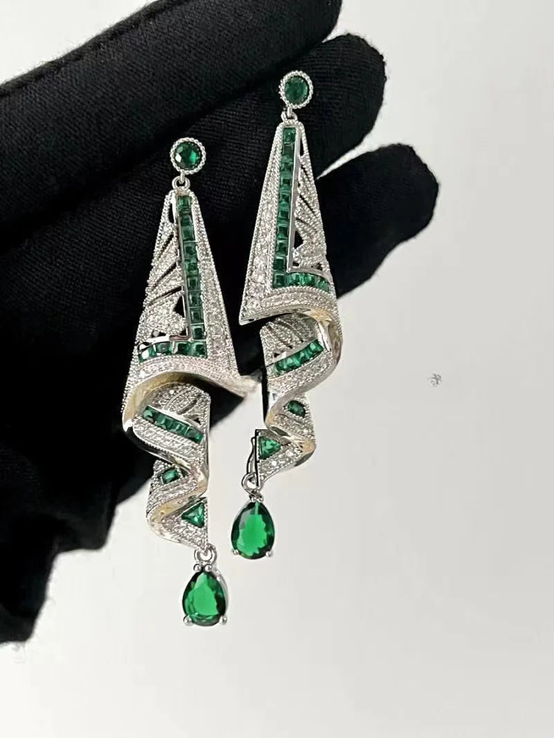 Vintage Satin Earrings