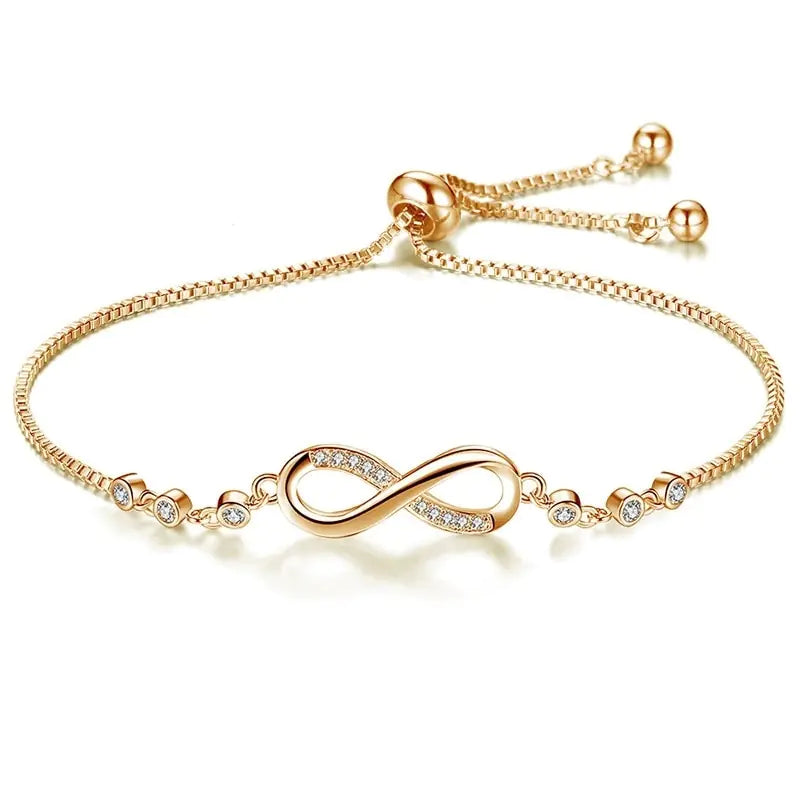 CZ Stone Infinity Bracelet